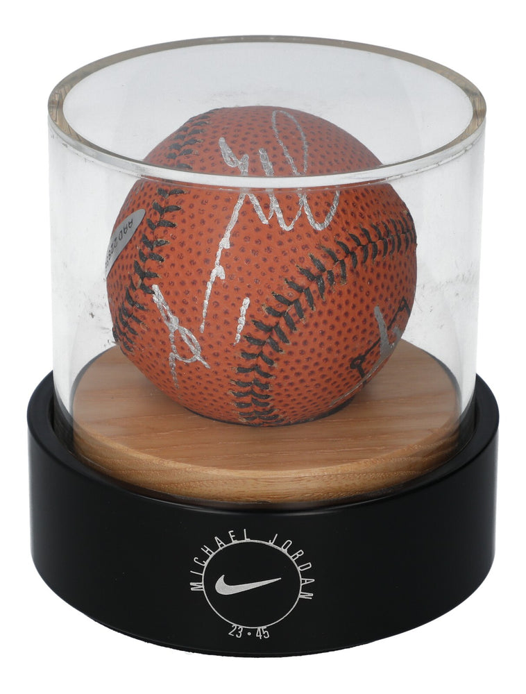 Michael Jordan Signed Nike Basketball Style Baseball Upper Deck UDA & Beckett