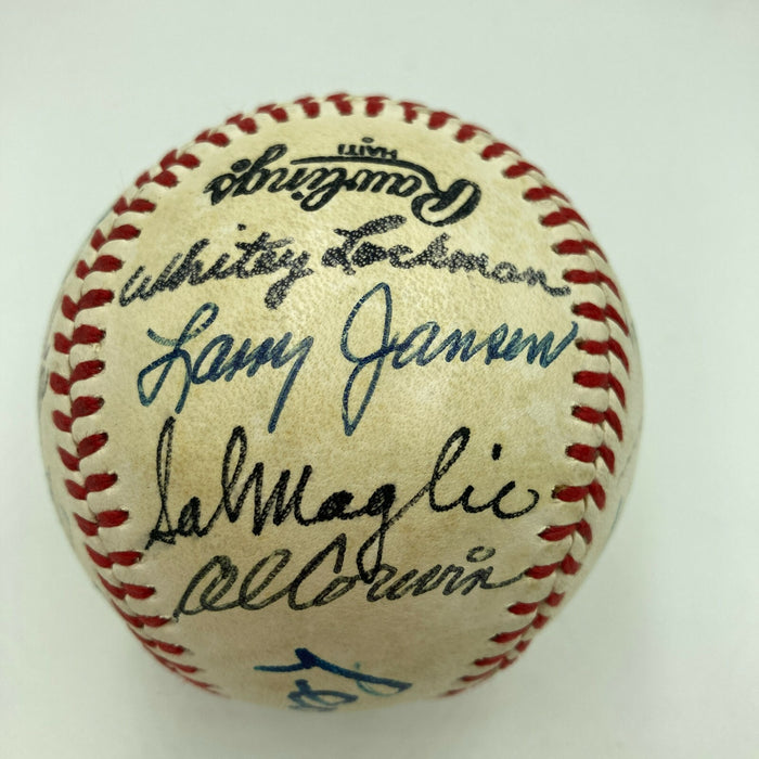 Willie Mays 1950's New York Giants Legends Multi Signed Baseball PSA DNA COA
