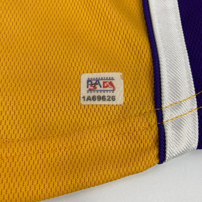 Kobe Bryant Signed 1999 Finals Los Angeles Lakers Pro Cut Jersey Beckett & PSA