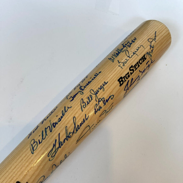 Willie Mays New York Giants HOF Legends Signed Baseball Bat 34 Sigs JSA COA