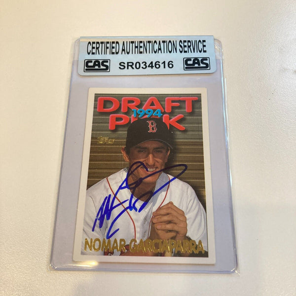 1995 Topps Nomar Garciaparra Signed RC CAS Certified Auto