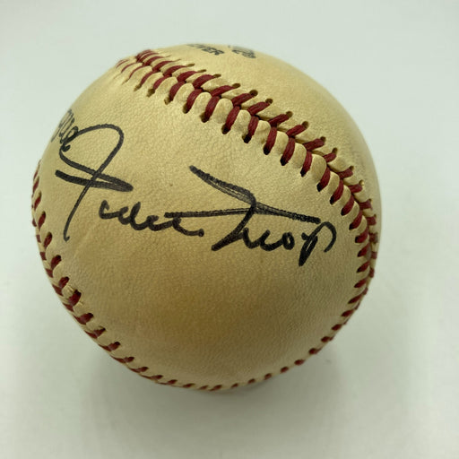 Willie Mays & Leo Durocher Signed Baseball JSA COA