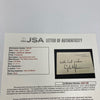 President Lyndon B. Johnson Signed White House Original Card JSA COA
