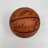 1993-94 Houston Rockets NBA Champs Team Signed Spalding NBA Basketball JSA COA