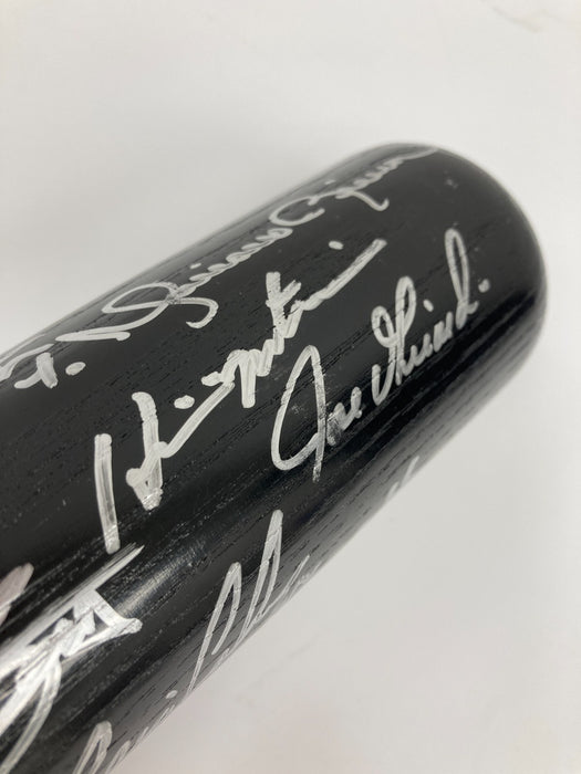 2009 New York Yankees World Series Champs Team Signed Bat #46/50 Beckett COA