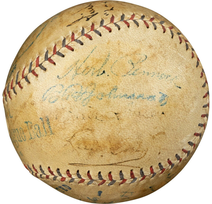 1923 New York Yankees First World Series Team Signed Baseball Babe Ruth Beckett