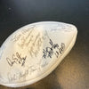 Super Bowl XXI Attendees Signed Football Joe Dimaggio Stan Musial (25) JSA COA