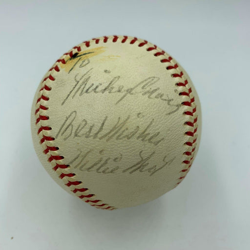 1960 Willie Mays Playing Days Signed American League Joe Cronin Baseball PSA DNA