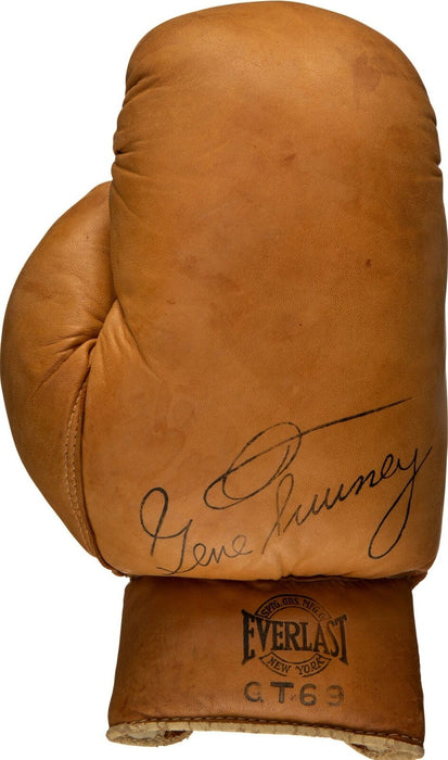 RARE 1950's Gene Tunney Signed Autographed Everlast Boxing Glove PSA DNA COA