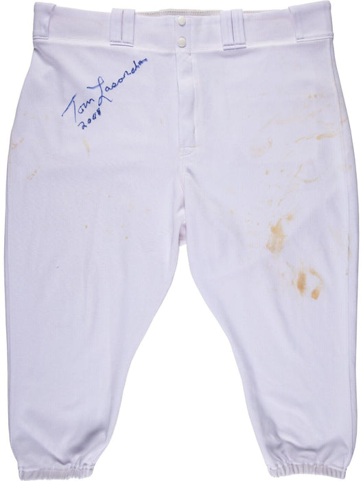 Tommy Lasorda Signed Game Used Los Angeles Dodgers Uniform Jersey Pants Beckett