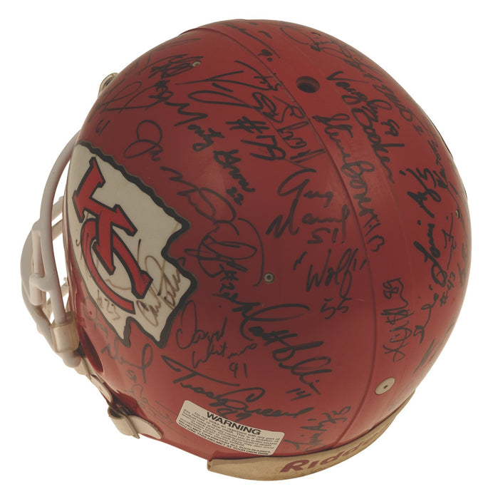 1993 Kansas City Chiefs Team-Signed Game Helmet Derrick Thomas & Joe Montana JSA