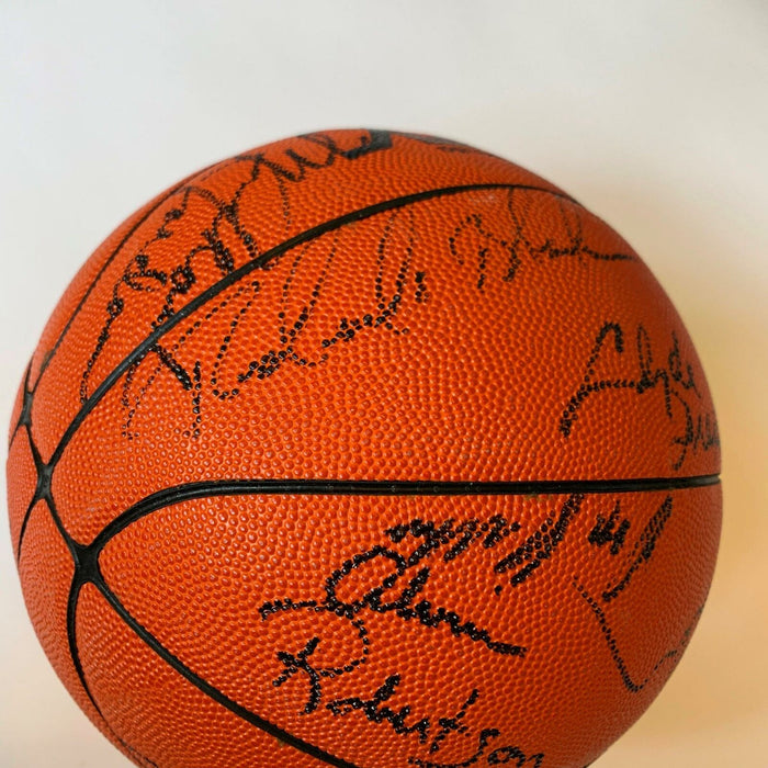 Michael Jordan Rookie 1986 All Star Game Team Signed Basketball 22 Sigs JSA COA