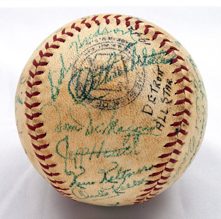 1941 All Star Game Team Signed Baseball Jimmie Foxx Ted Williams Dimaggio PSA