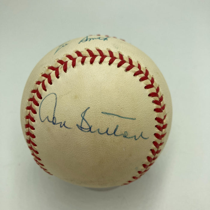 Lee Smith & Don Sutton Signed Official National League Baseball PSA DNA COA
