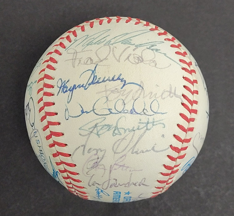 1987 Minnesota Twins World Series Champs Team Signed W.S. Baseball Beckett COA