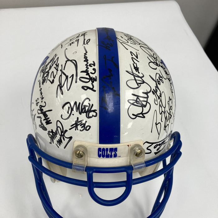 1995 Indianapolis Colts Team Signed Authentic Game Issued Helmet JSA COA