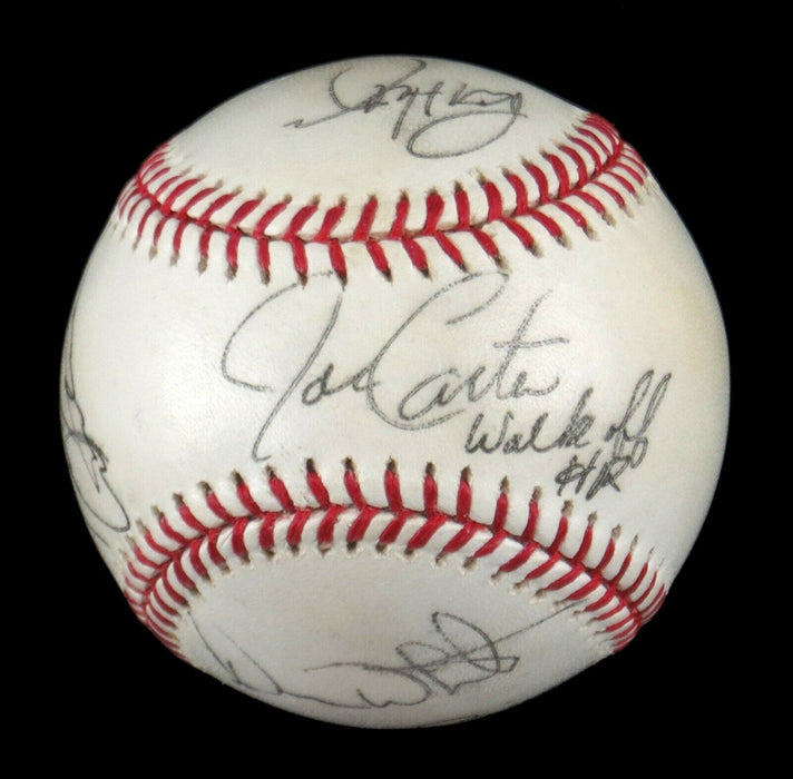 Mariano Rivera Alex Rodriguez Joe Carter Walkoff HR Signed 2009 WBC Baseball JSA