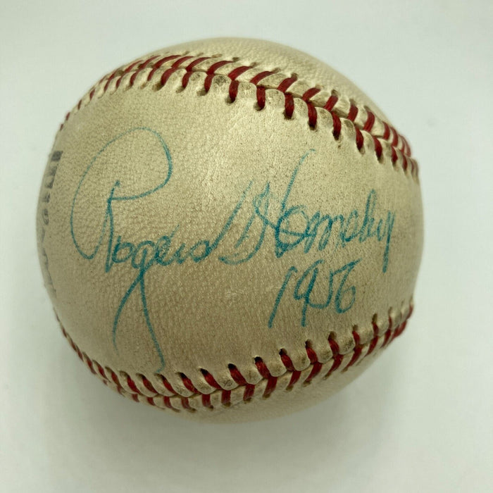 Beautiful Rogers Hornsby Single Signed Autographed Baseball JSA COA