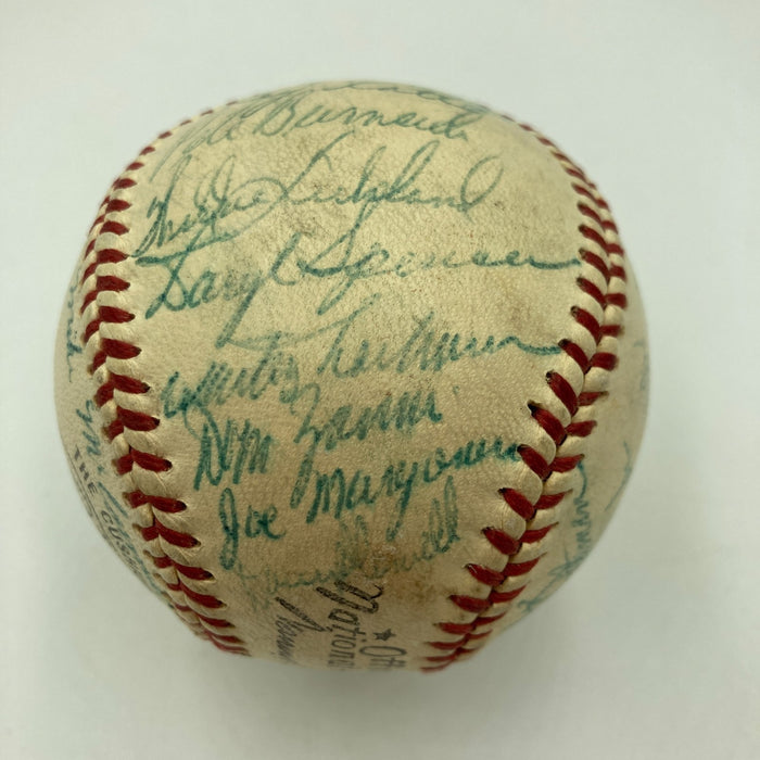 1958 San Francisco Giants Team Signed NL Baseball Willie Mays JSA COA