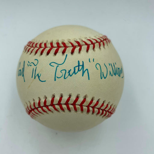 Carl "The Truth" Williams Signed Autographed AL Baseball With JSA COA Boxing