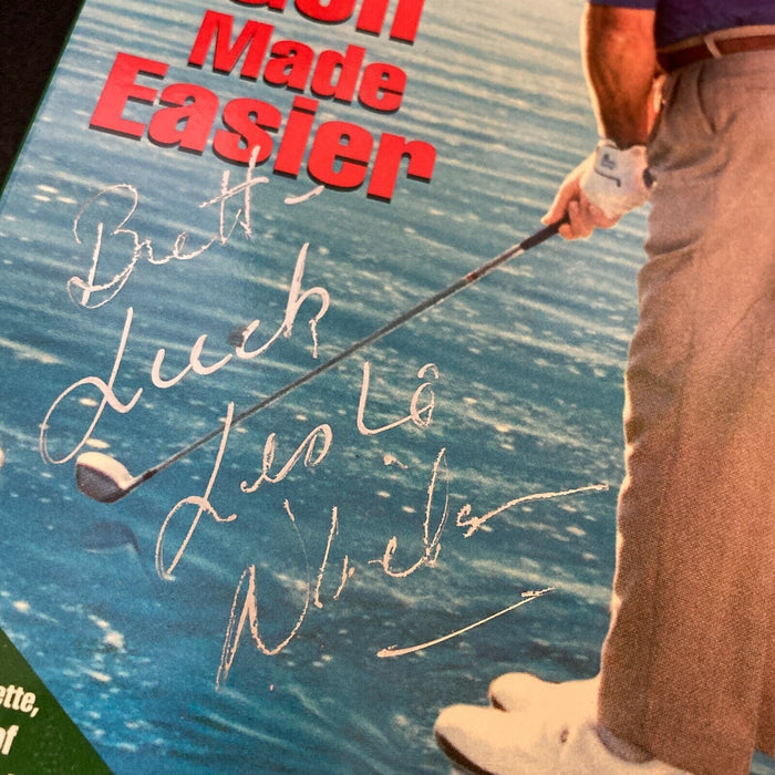 Leslie Nielsen Signed Autographed Bad Golf Made Easier VHS Movie With JSA COA