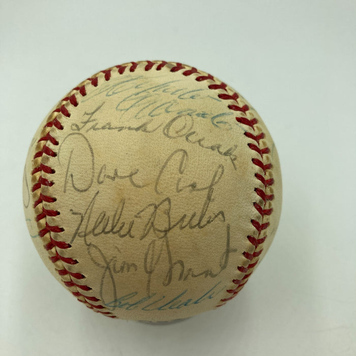 1971 Pittsburgh Pirates WS Champs Team Signed Baseball Roberto Clemente BAS COA