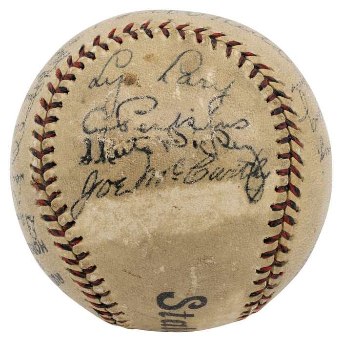 Babe Ruth & Lou Gehrig 1933 New York Yankees Team Signed Baseball JSA COA