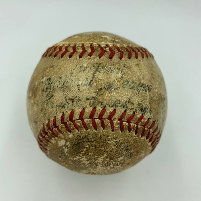 1937 Billy Jurges Chicago Cubs Game Used Actual Hit Baseball With Glove JSA COA