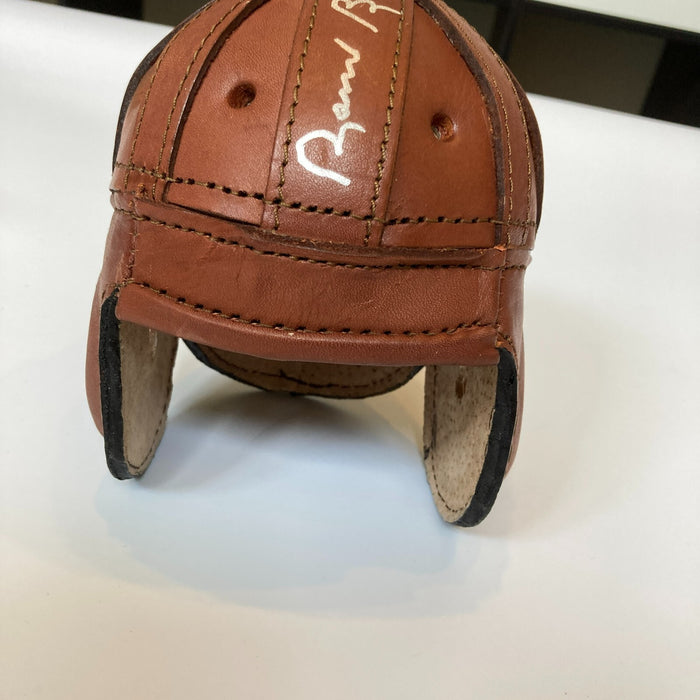 Sammy Baugh Signed Vintage Leather Mini Helmet JSA COA