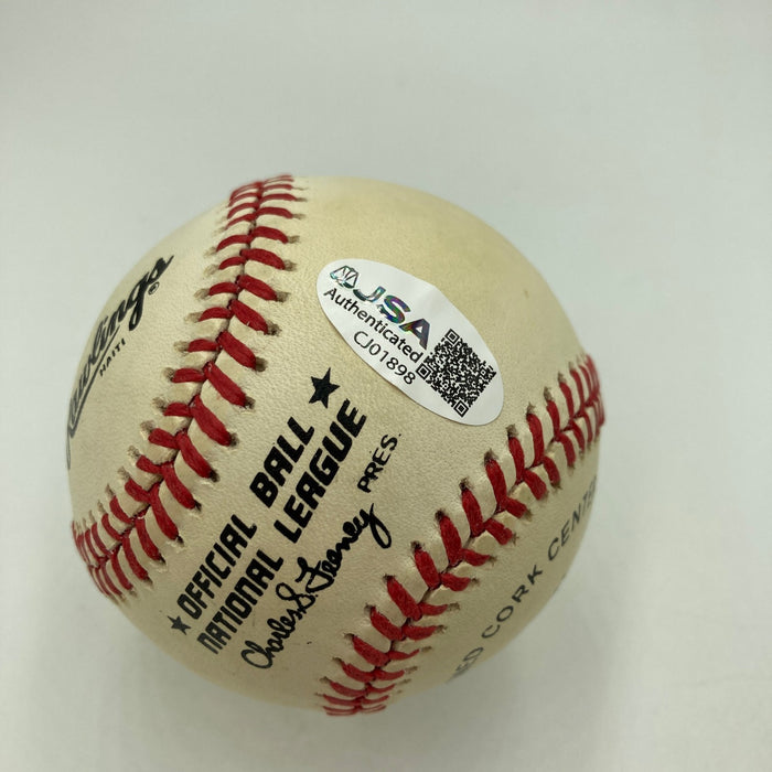 Stan Musial Signed National League Feeney Baseball JSA COA