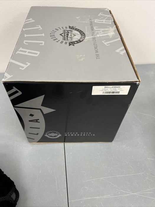 Michael Jordan Signed Leather Head Naismith Basketball Upper Deck UDA COA