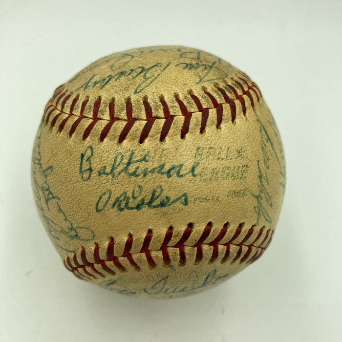 1960 Baltimore Orioles Team Signed American League Baseball With JSA COA