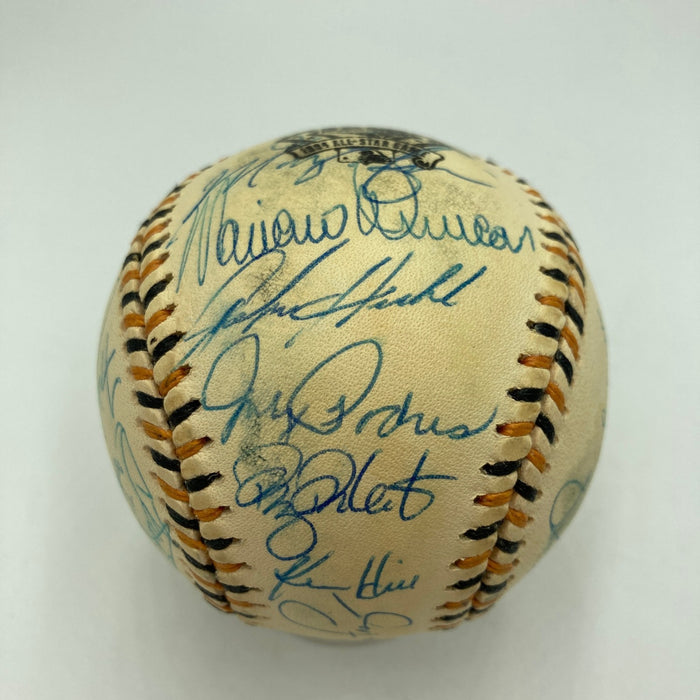 1994 All Star Game National League Team Signed Baseball Barry Bonds PSA DNA COA