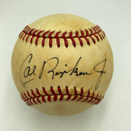 Cal Ripken Jr. Rookie Era 1980's Signed American League Baseball JSA COA