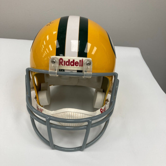 Bart Starr Hall Of Fame 1977 Signed Full Size Green Bay Packers Helmet JSA COA