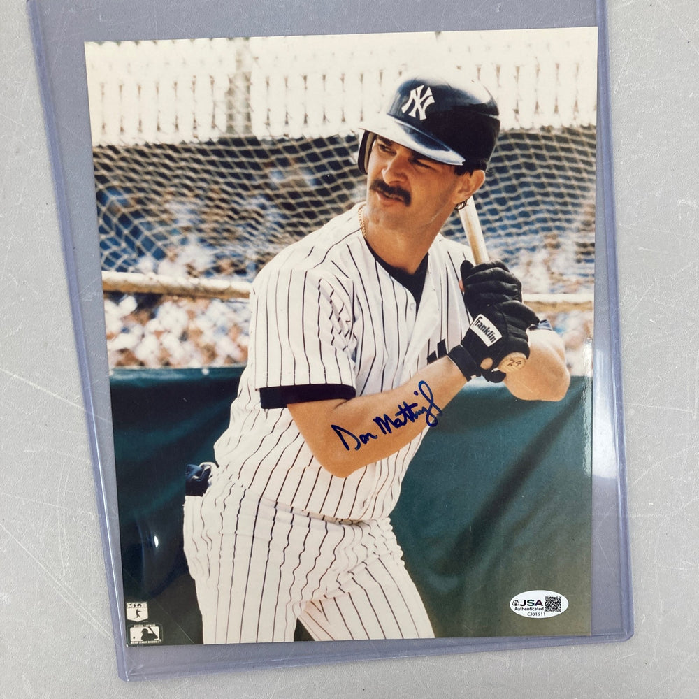 Don Mattingly 1980's Signed 8x10 Photo Auto JSA COA New York Yankees
