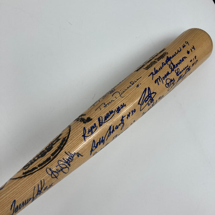 New York Yankees Legends Team Of The Century Multi Signed Baseball Bat JSA COA