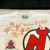 1994-95 New Jersey Devils Stanley Cups Champs Signed Shirt With Bill Clinton JSA