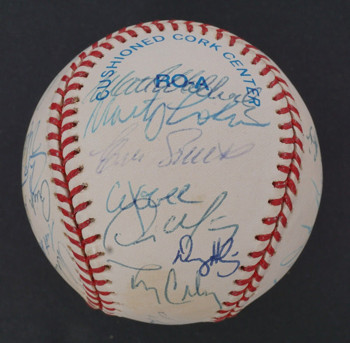 1995 Minnesota Twins Team Signed American League Baseball Beckett Kirby Puckett