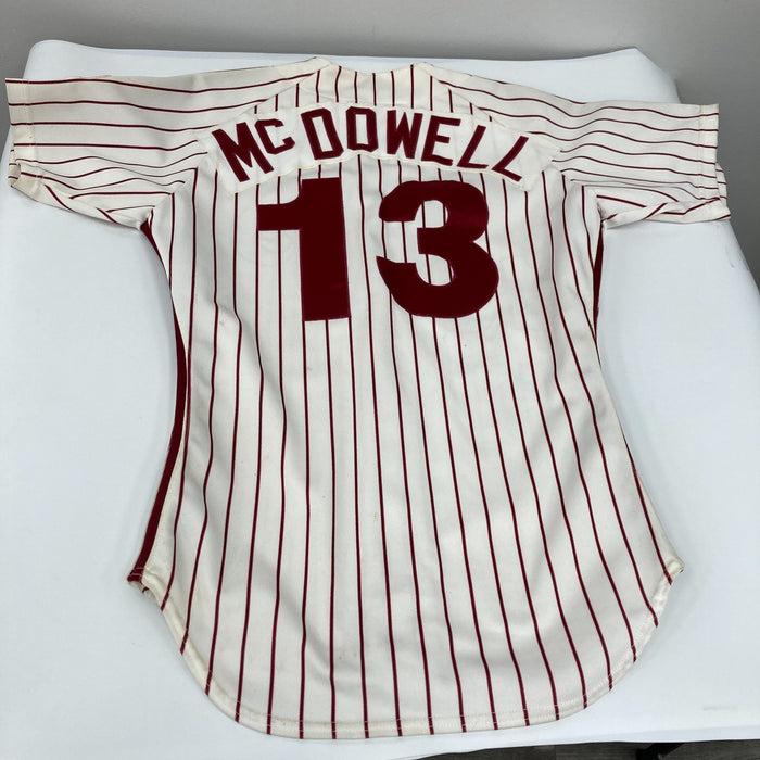 Roger McDowell 1989 Game Used Philadelphia Phillies Jersey MEARS A10 The Finest