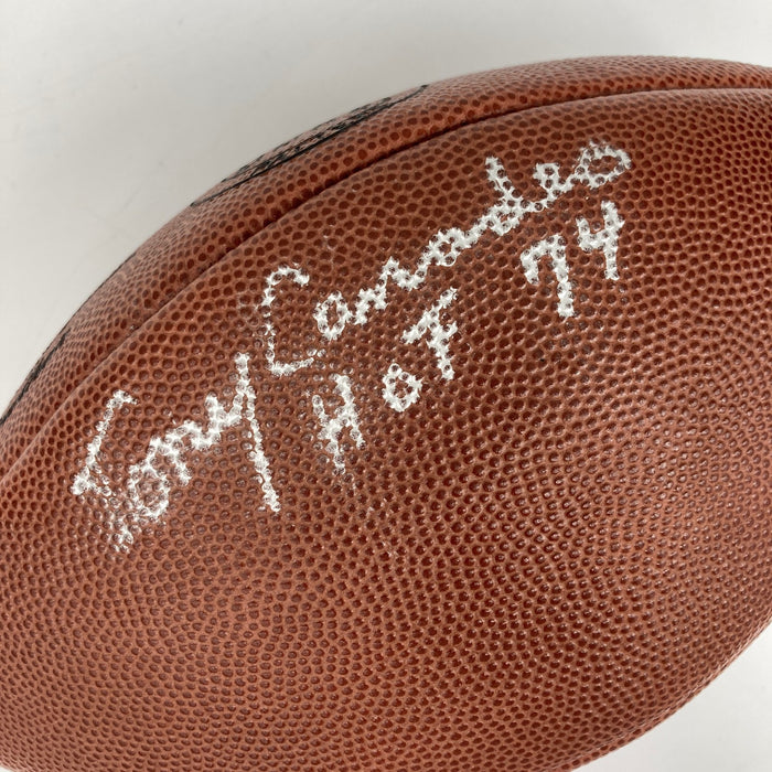 Tony Canadeo "HOF 1974" Signed Wilson NFL Football JSA COA RARE