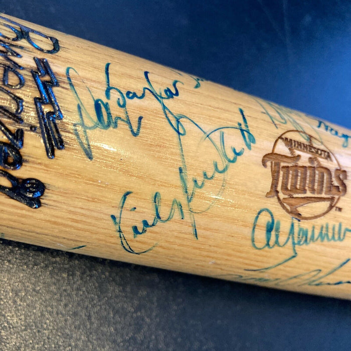 1987 Minnesota Twins World Series Champs Team Signed W.S. Bat Kirby Puckett JSA