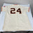 Willie Mays Signed Mitchell & Ness New York Giants Game Model Jersey JSA COA