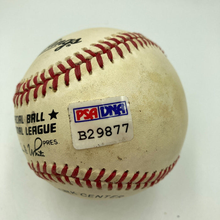 President George H.W. Bush Signed National League Baseball PSA DNA Sticker