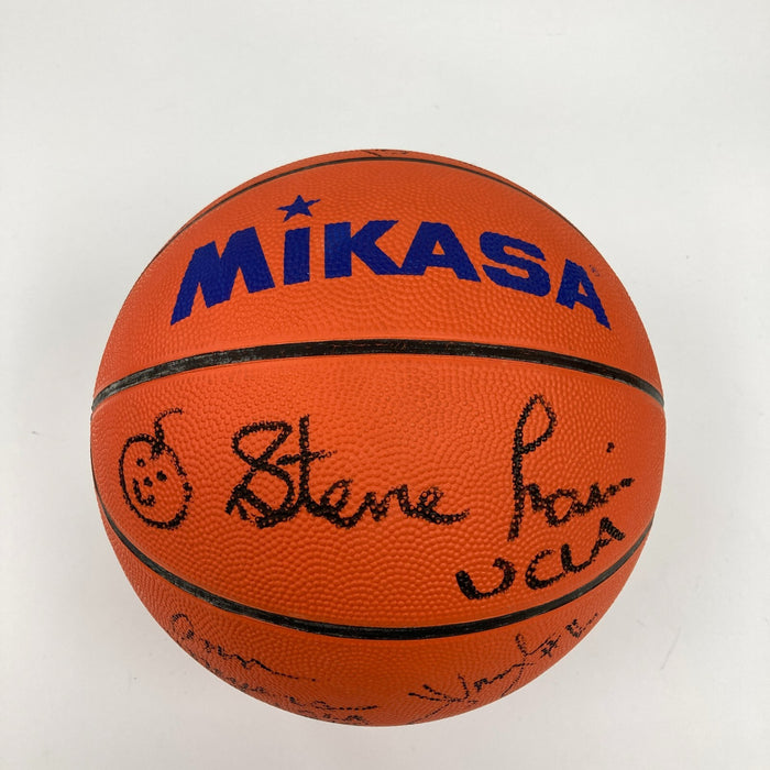 1997 Tim Duncan Rookie & John Wooden Award Winners Multi Signed Basketball PSA