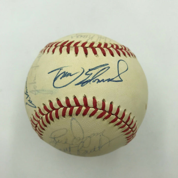 1987 Cleveland Indians Team Signed Official American League Baseball Joe Carter