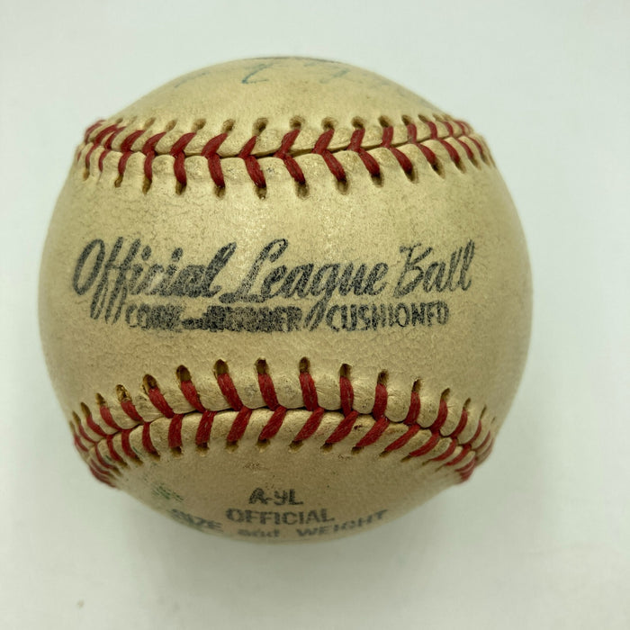 1955 New York Yankees American League Champs Team Signed Baseball JSA COA
