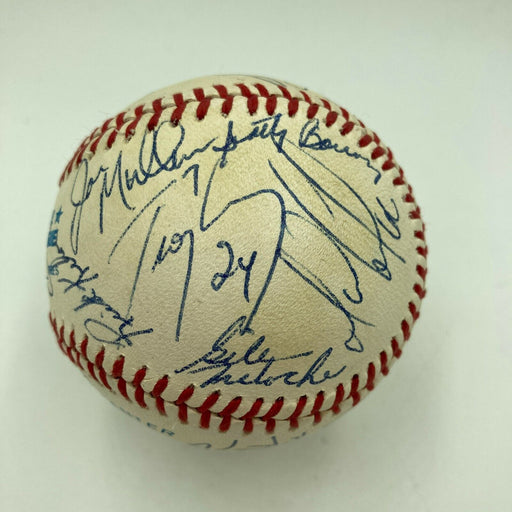 1990-91 Pittsburgh Penguins Stanley Cup Champs Team Signed Baseball Beckett COA