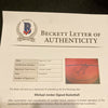 Michael Jordan 1984 Rookie Signed Chicago Bulls Basketball With Beckett COA