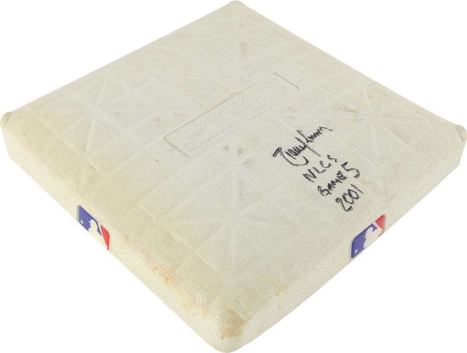 Randy Johnson Signed 2001 NLCS Game 1 Game Used Base Steiner & MLB Authentic